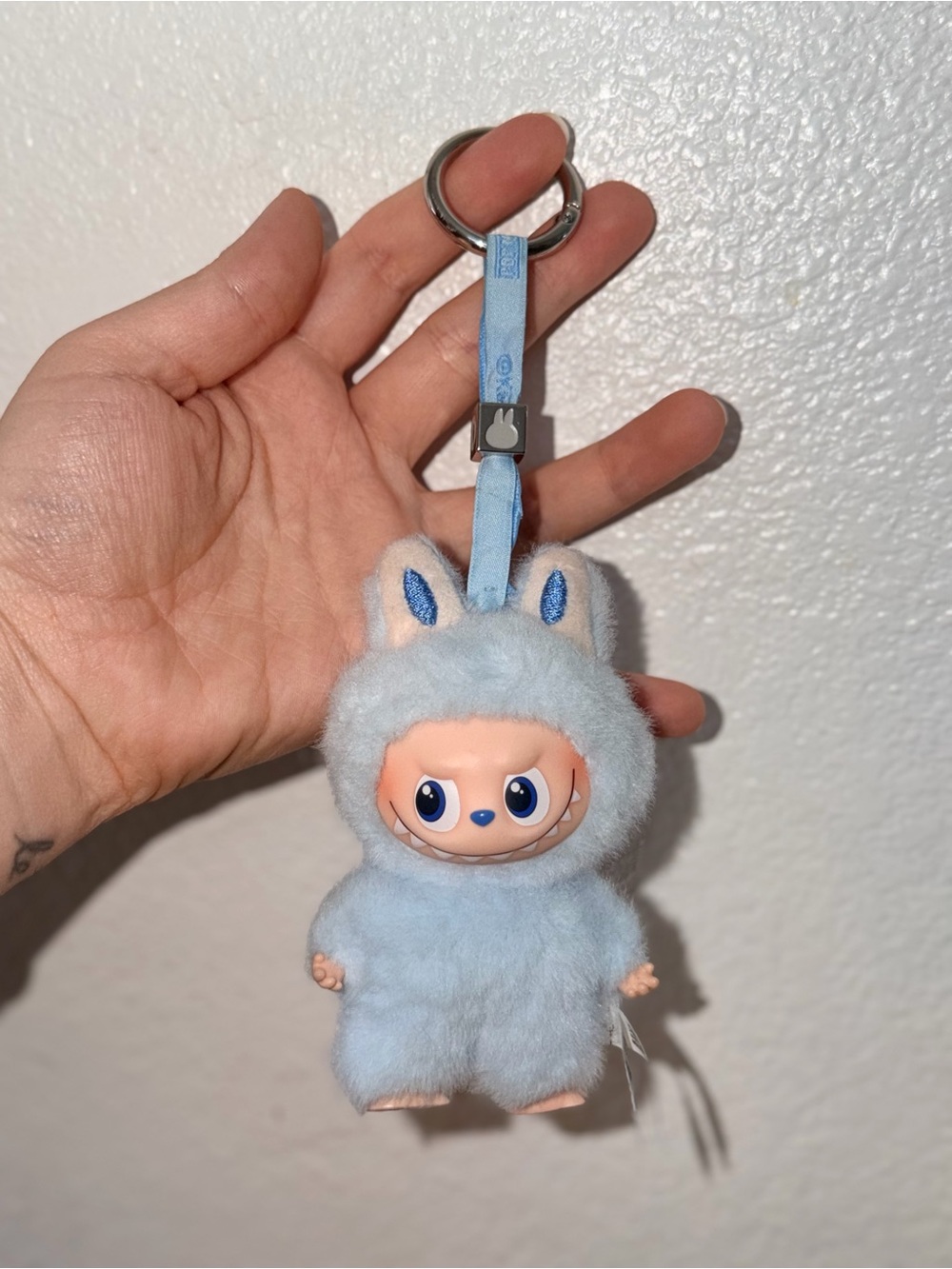 The Monsters LABUBU Pin for Love Series Letter D Plush Pendant